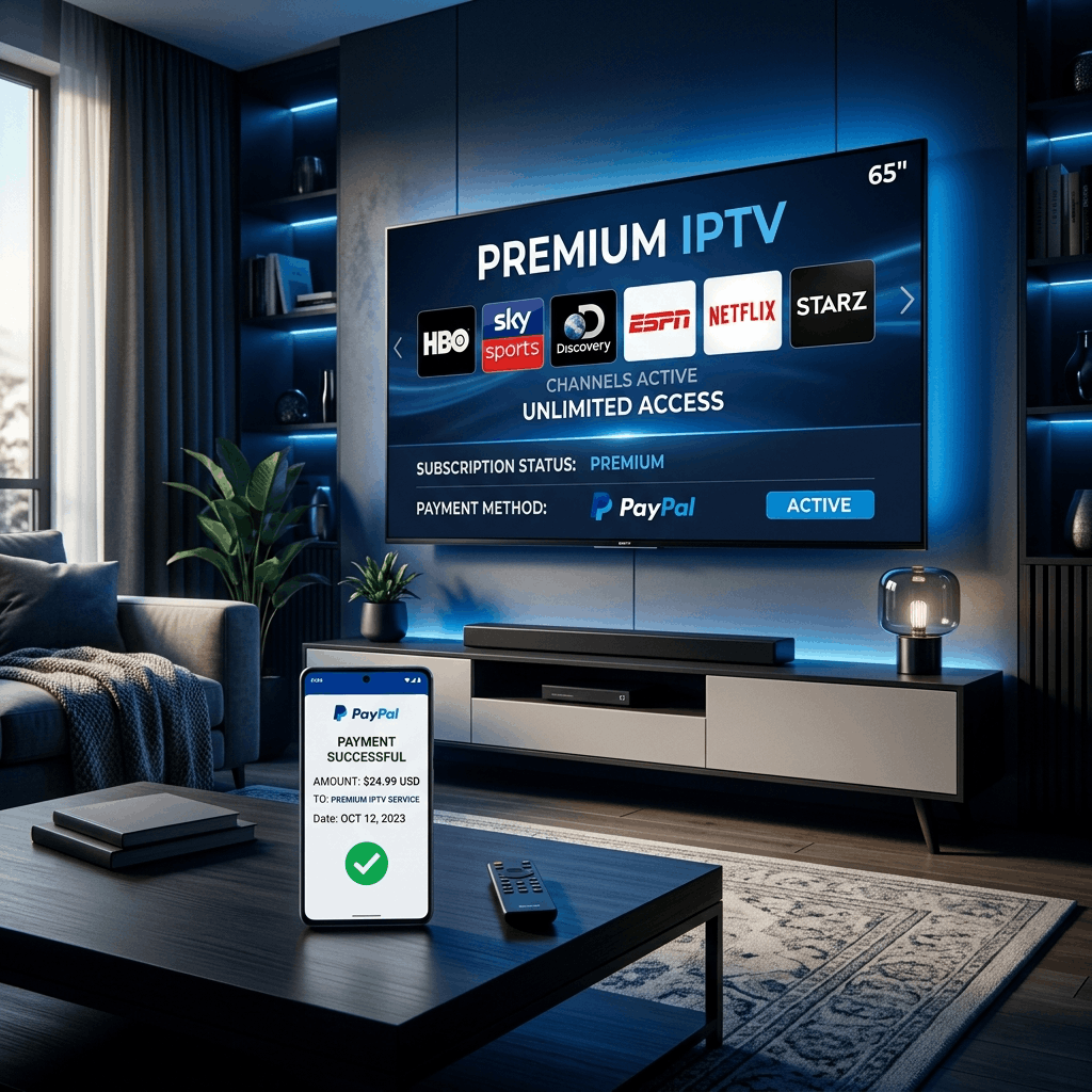 Buy IPTV with PayPal